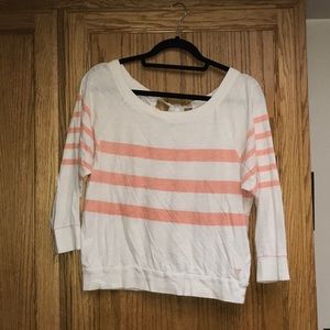 American Eagle stripped tie back shirt